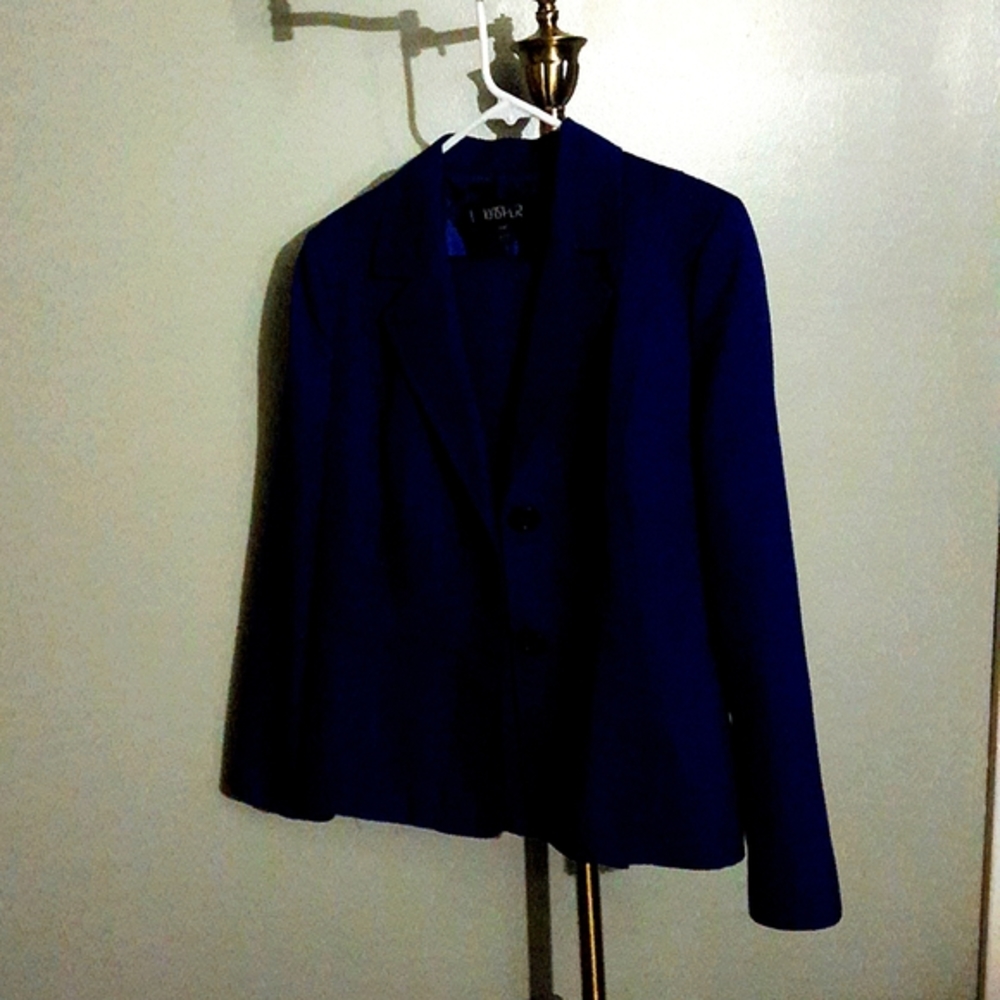 KASPER purple pantsuit